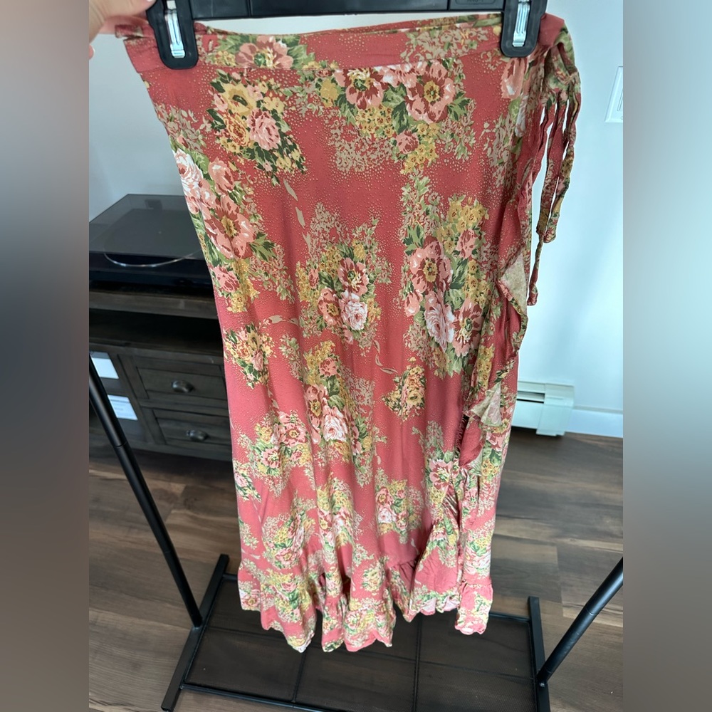 Auguste the Label Ruffle Wrap Maxi Skirt size US 4